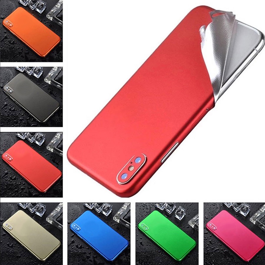 Màn Cảm giác kim loại Màng sau Miếng dán màn hình Skin Dán Lưng Điện Thoại cho iPhone 6 6s Plus SE 2020 Chống Trầy chống bẩn SD DESIGN Thay đổi màu sắc