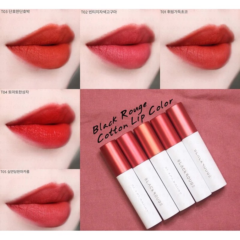 [Mẫu mới] Son Black Rouge Cotton Lip Color