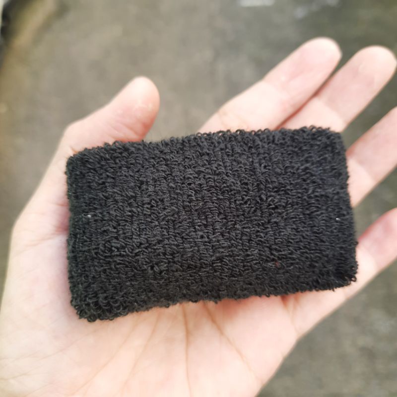 Túi 6 Len cột tóc màu đen loại dày mã 340