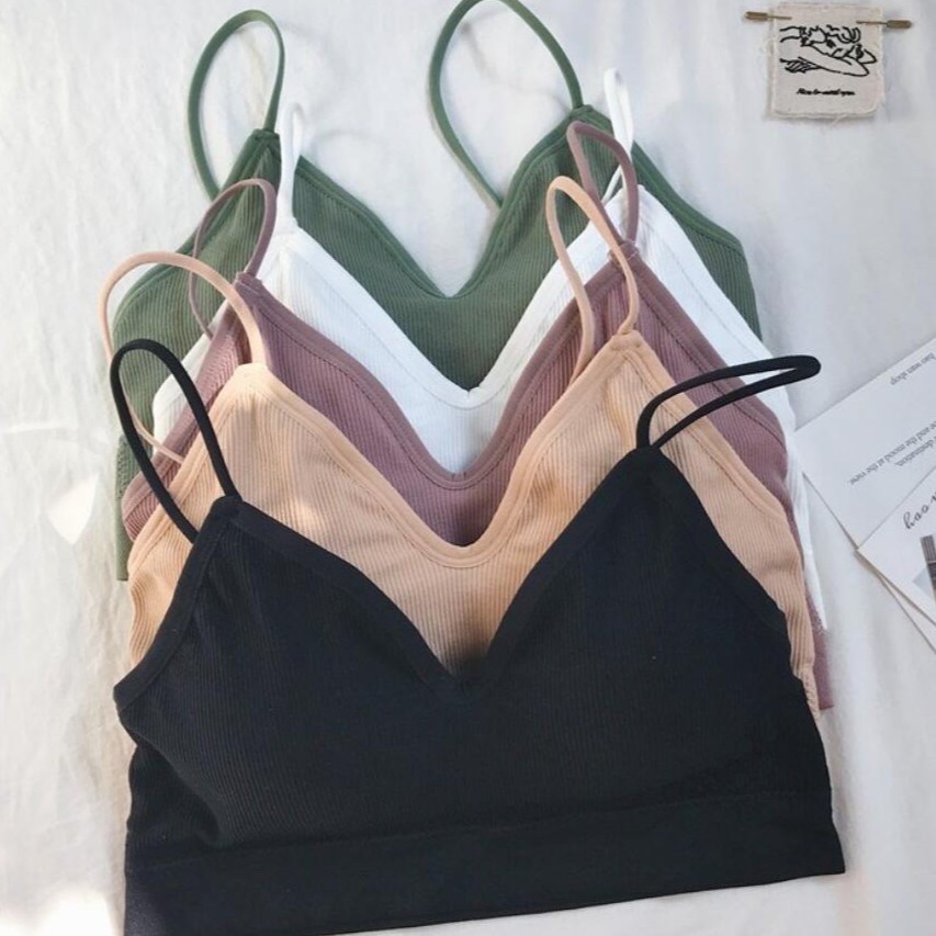 Yamini [Hàng Có Sẵn] Big U Áo Lót Thể Thao Cỡ Nhỏ Không Gọng Thoải Mái Có Gân Không Gọng Thoải Mái Đơn Giản Cho Nữ S | BigBuy360 - bigbuy360.vn