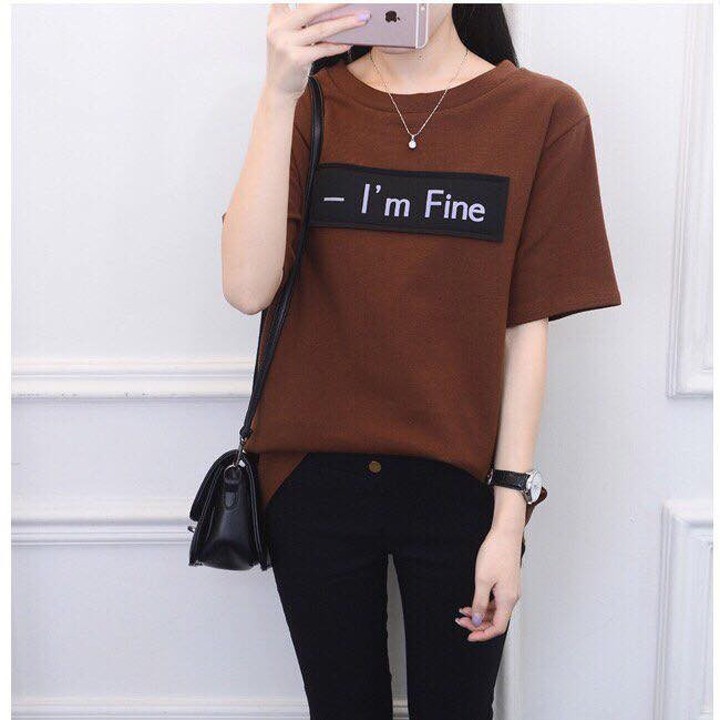 Áo Thun Nữ Đẹp 🔺FREESHIP🔺 Áo phông nữ tay ngắn chất đẹp, thun cotton, mịn, mát, sành điệu in Im Fine Mã: M14