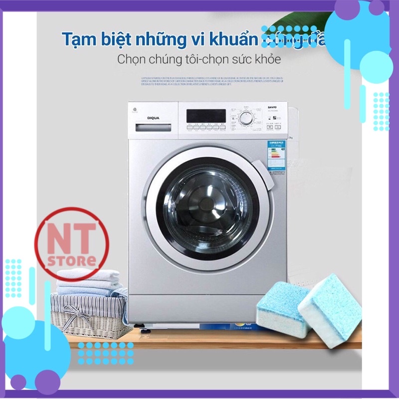 Viên Tẩy Máy Giặt Vệ Sinh Lồng Giặt Diệt Khuẩn Hiệu Quả