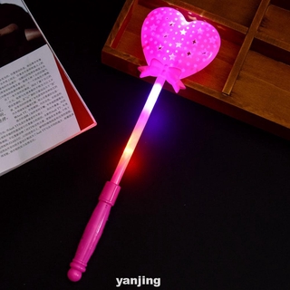 Luminous Magic Stick Light Up Heart Led Lighting Multi Color Party Princess Wand Scepter