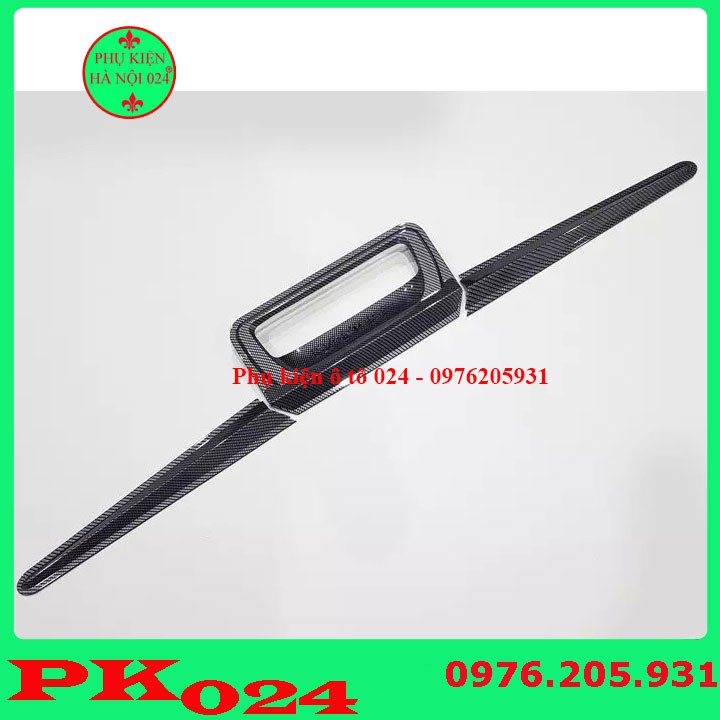 [Ranger 2016-2020] Ốp Tay Mở Cốp Ô Tô Ranger 2016-2020 Vân Cacbon 5 Chi Tiết Không Chìa Khóa