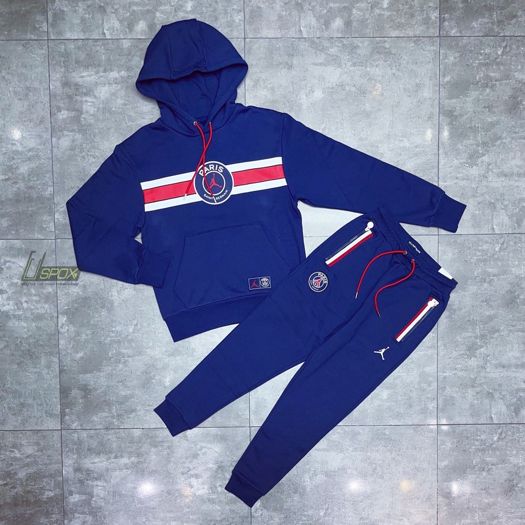 Bộ Nike Jordan PSG Hoodie Navy 21