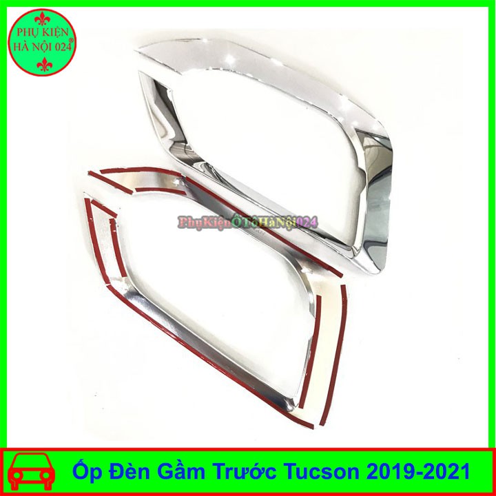 Ốp Viền Đèn Gầm Trước Xe Mạ Crom Tucson 2019-2021