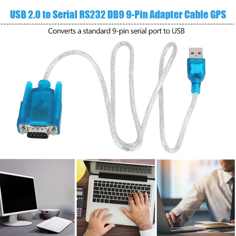 Cáp Chuyển Đổi Usb 2.0 Sang Serial Rs232 Db9 9 Pin