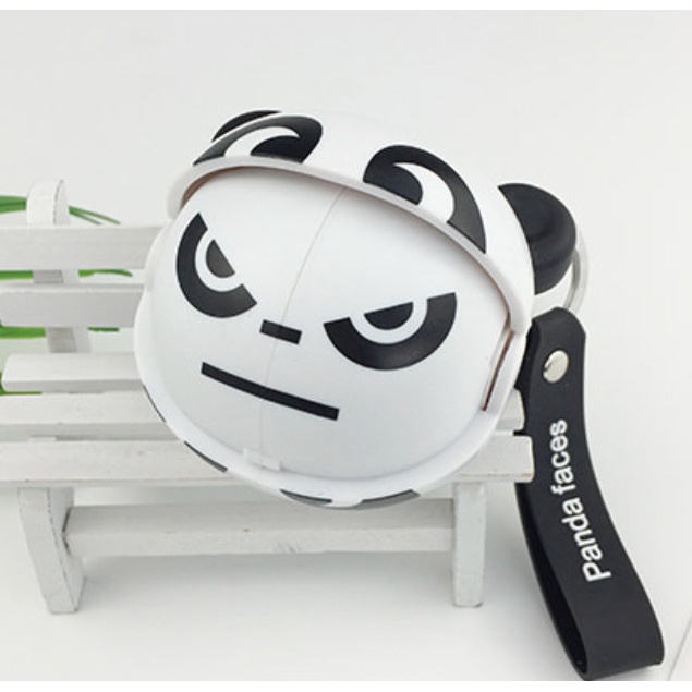 Móc khóa Gấu trúc 6 gương mặt biểu cảm cực kì độc đáo trang trí túi, balo, làm quà tặng bạn bè người thân - Ráp