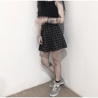 UNISEX - CHÂN VÁY TENNIS - TENNIS SKIRT - CHÂN VÁY CARO ĐEN