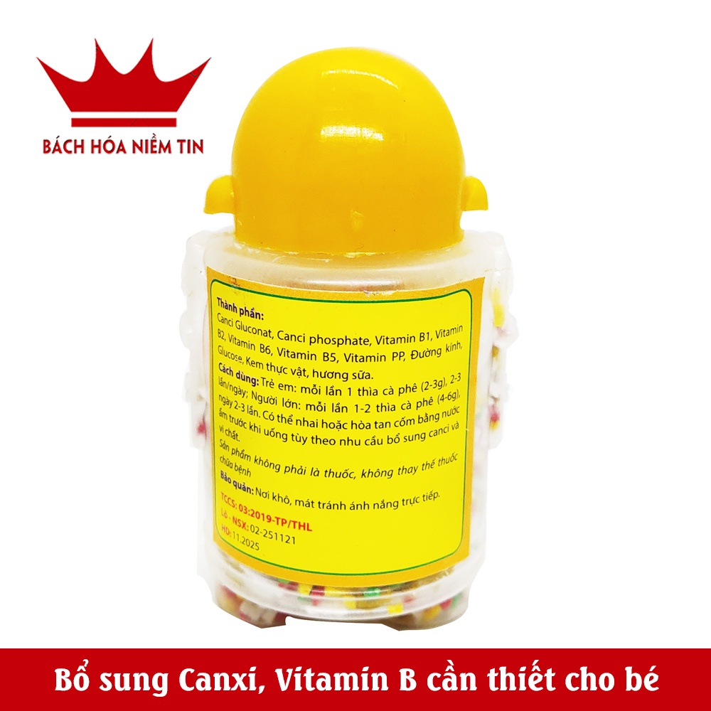 Cốm Canxi bổ sung canxi, vitamin B giúp bé tiêu hóa tốt, phát triển chiều cao dùng cho trẻ biếng ăn - hương sữa thơm