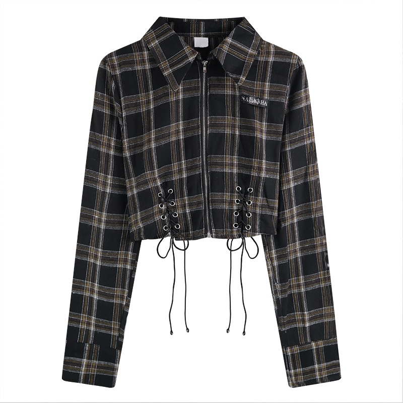 Áo Sơ Mi Tay Dài Cổ POLO Họa Tiết Kẻ Sọc Thời Trang Cao Cấp Cho Nữ