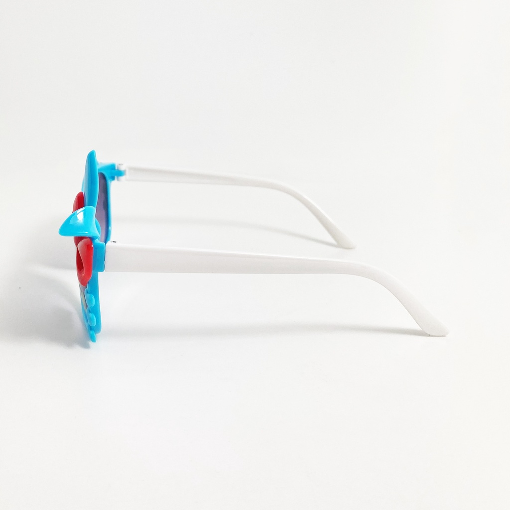 Kính mát trẻ em gọng nhựa JJ5002 kiểu kính đính nơ tai thỏ đáng yêu, tròng chống tia UV dành cho bé gái từ 1 đến 5 tuổi