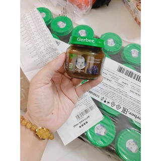 Mận đen nghiền Gerber Nga 80g date mơi t1/23