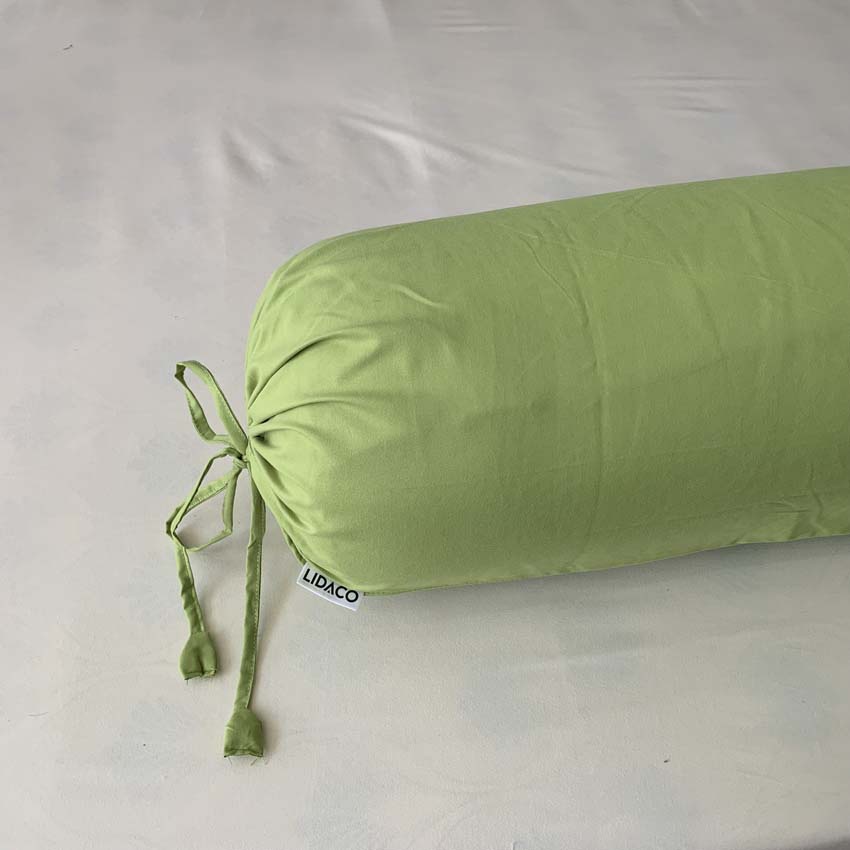 Vỏ gối ôm Cotton tici dây buộc tinh tế vải dày, đủ màu sắc kích thước 35x100cm