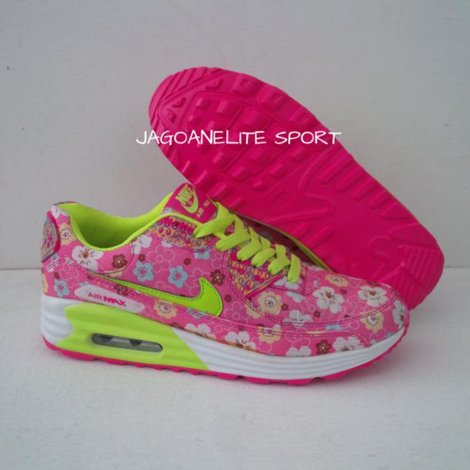 Giày Thể Thao Nike Airmax 90 Flower. - Blue 36 Thời Trang Cho Nữ