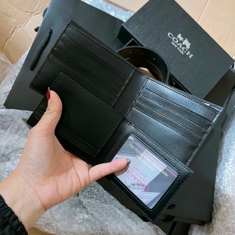 Set ví kèm thắt lưng full box