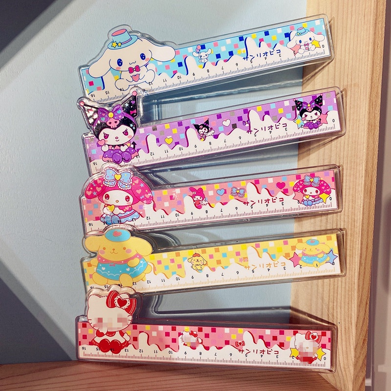 Thước kẻ đánh dấu trang sách thiết kế hoạt hình đáng yêu tiện lợi