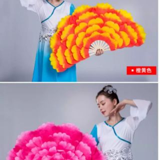 Quạt múa biểu diễn...