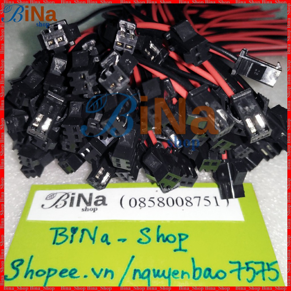[10 cặp] Cáp JST 2P 10cm/15cm, Cáp nối nguồn JST