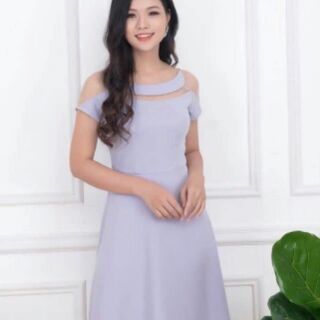 Đầm váy phối lưới NK