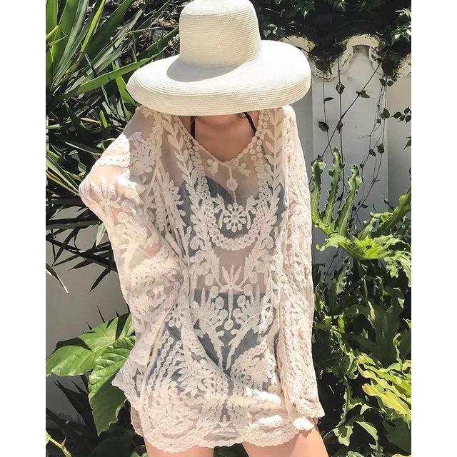 Áo khoác đi biển chanh sả