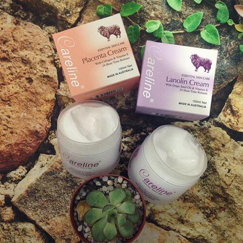 Kem Dưỡng ẩm trắng Da Nhau Thai Cừu Careline của Úc 100ml
