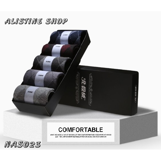 Combo 5 đôi - Vớ nam cao cấp hàng tất công sở, khử mùi - NAS023