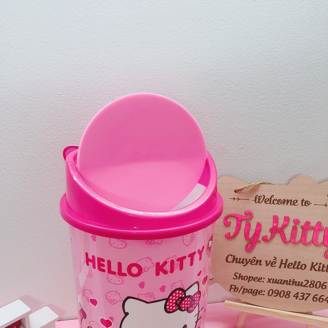 Thùng rác cao 26cm Hello Kitty