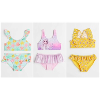 (fom nhỏ) Áo bơi bikini Elsa xanh bướm HM H&M  _hàng chính hãng Anh