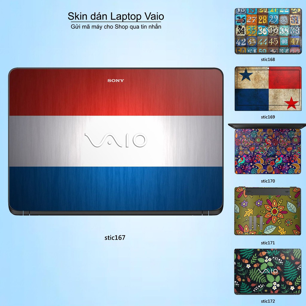 Skin dán Laptop Sony Vaio in hình Hoa văn sticker nhiều mẫu 28 (inbox mã máy cho Shop)