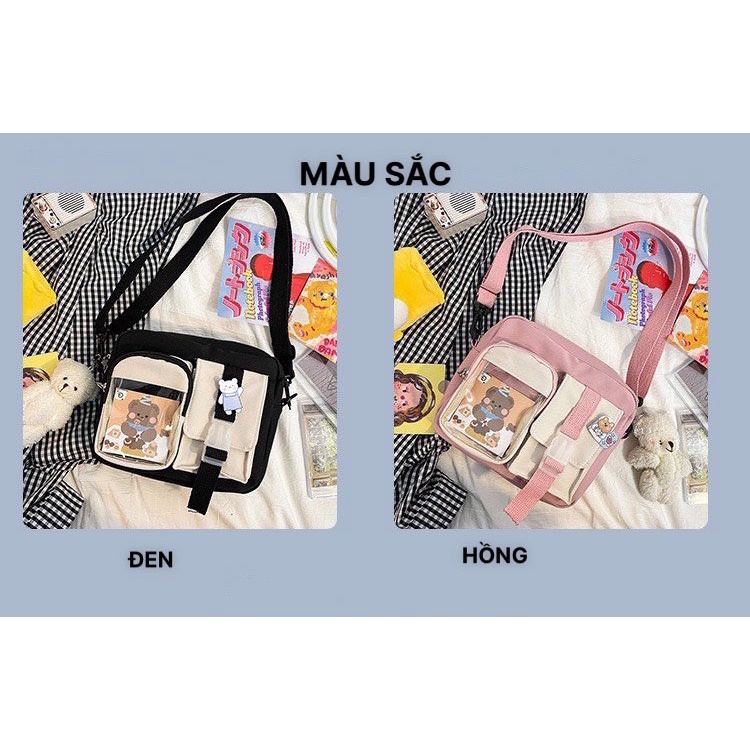 Túi đeo chéo nữ mini HAZIN chống nước cao cấp nhỏ basic đựng điện thoại phụ kiện nhỏ đi chơi