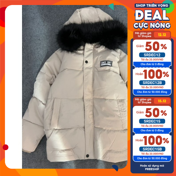 Áo phao nam lót lông đại hàn