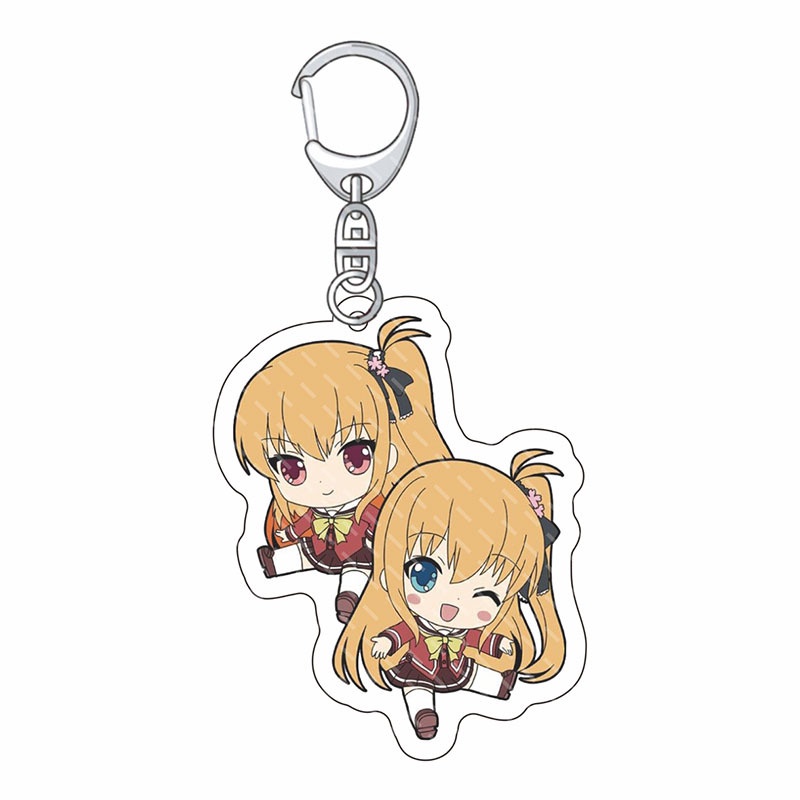 Móc khóa in hình nhân vật anime Charlotte Nao Tomori You Otosaka dễ thương bằng acrylic hai mặt