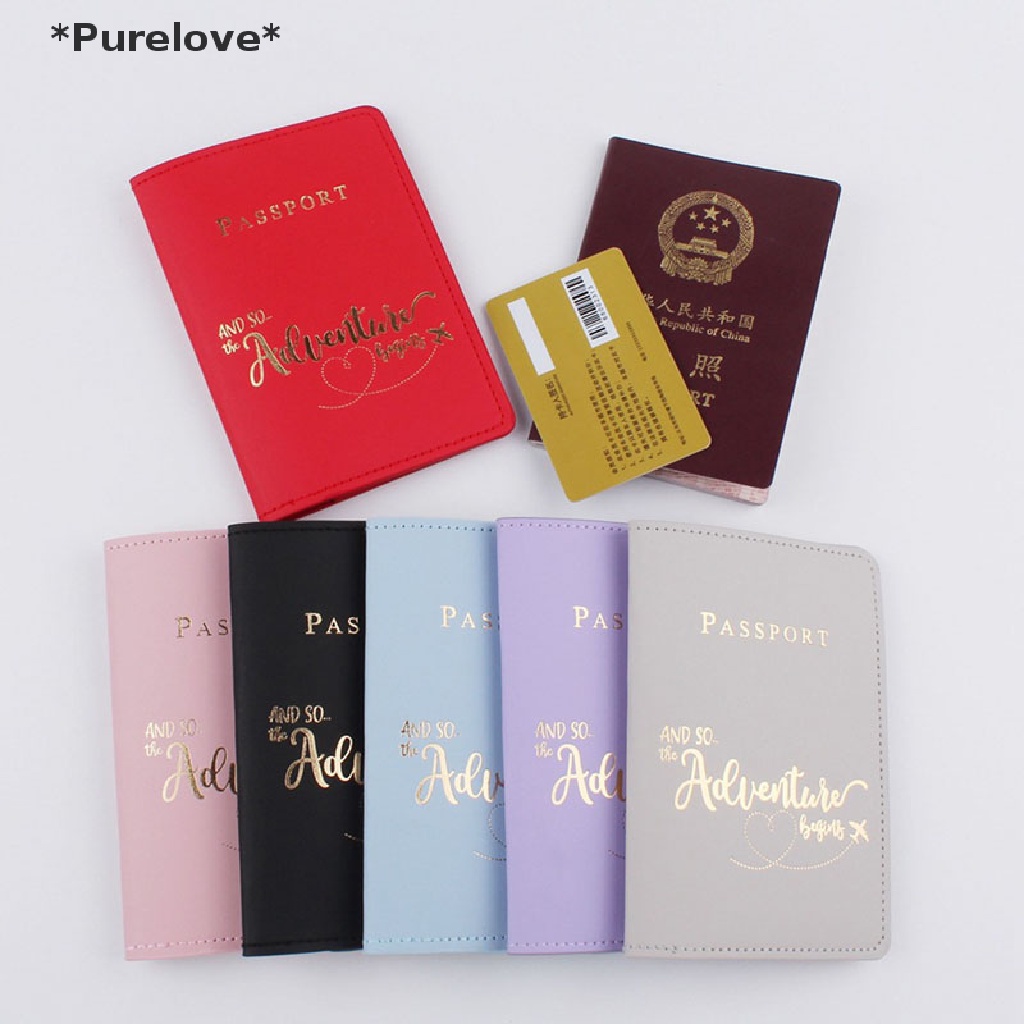 [Purelove] Ví Da PU Mỏng Đựng Hộ Chiếu Họa Tiết Bản Đồ Thế Giới Đơn Giản Thời Trang Cá Tính [Hot