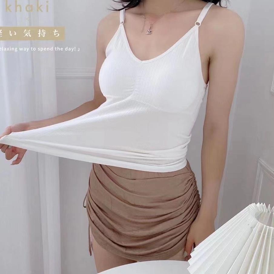 ➡✡✼ Áo Tank Top Hai Dây Họa Tiết Bướm Có Thể Điều Chỉnh Phong Cách Hàn Quốc Cho Nữ