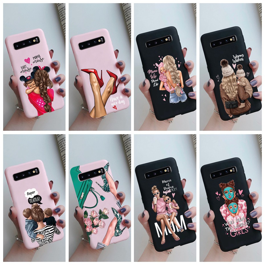 Ốp điện thoại TPU mặt nhám bảo vệ cho Samsung Galaxy S10 Plus S10E S10+