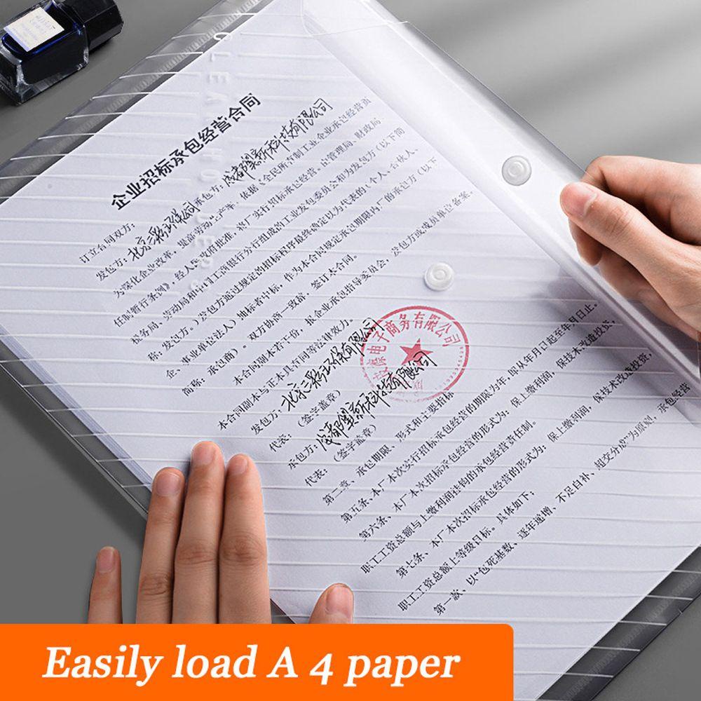 Set 10 Túi Đựng Tài Liệu Dày Dặn Bằng Nhựa Chống Nước Sức Chứa Lớn