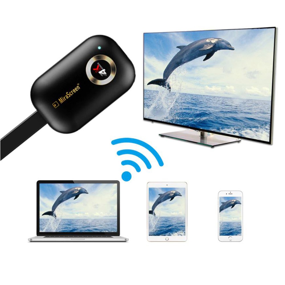 Mirascreen G9 Plus Không Dây Màn Hình Hiển Thị  4K UHD Airplay DLNA WiFi Màn Hình HDMI Dongle TV dành Cho Andrond IOS