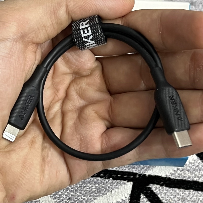 Cáp ngắn Anker A8831 30cm 0.3m Usb-C to lightning - chính hãng