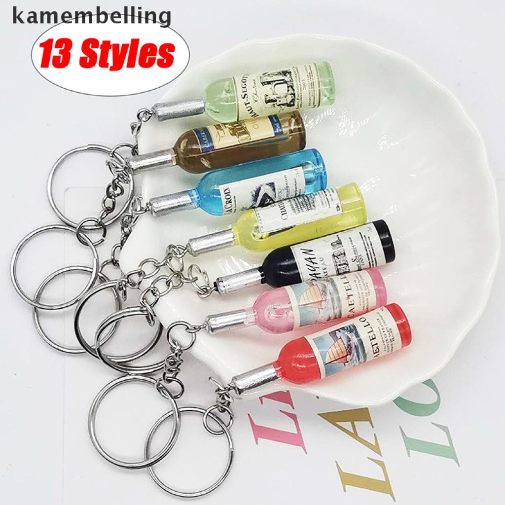 Móc Khóa Hình Chai Bia / Chai Rượu Bằng Acrylic Độc Đáo