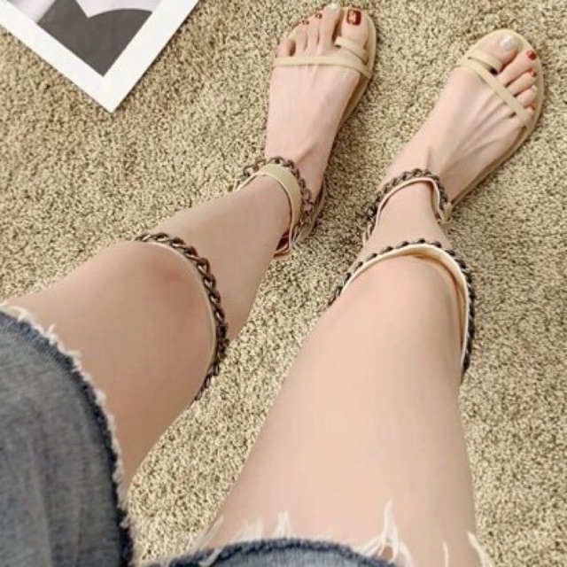 [Sẵn Hàng]♥️Giày,Sandal Dây Xích(ảnh thật)Size 35-&gt;39