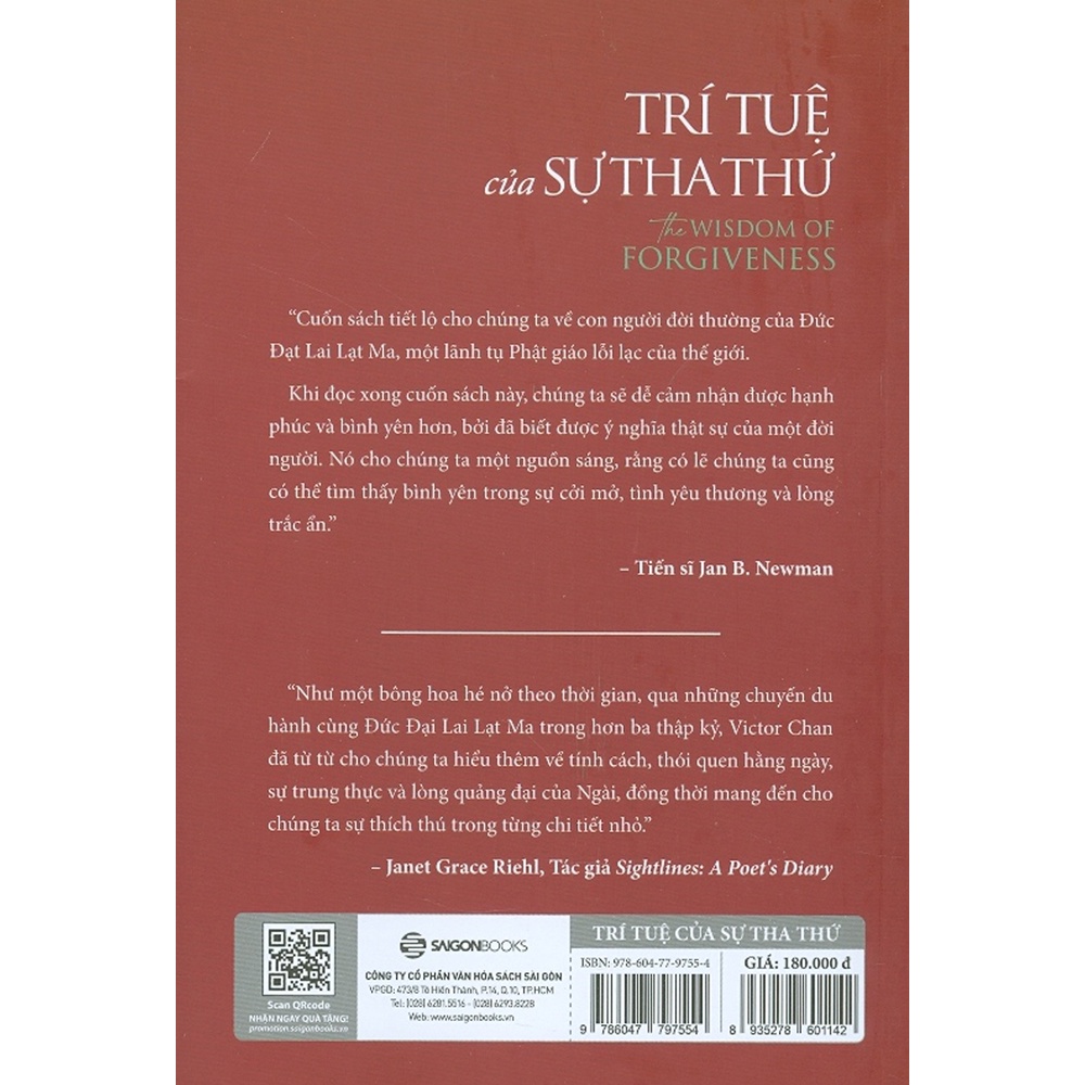 Sách - Trí Tuệ Của Sự Tha Thứ