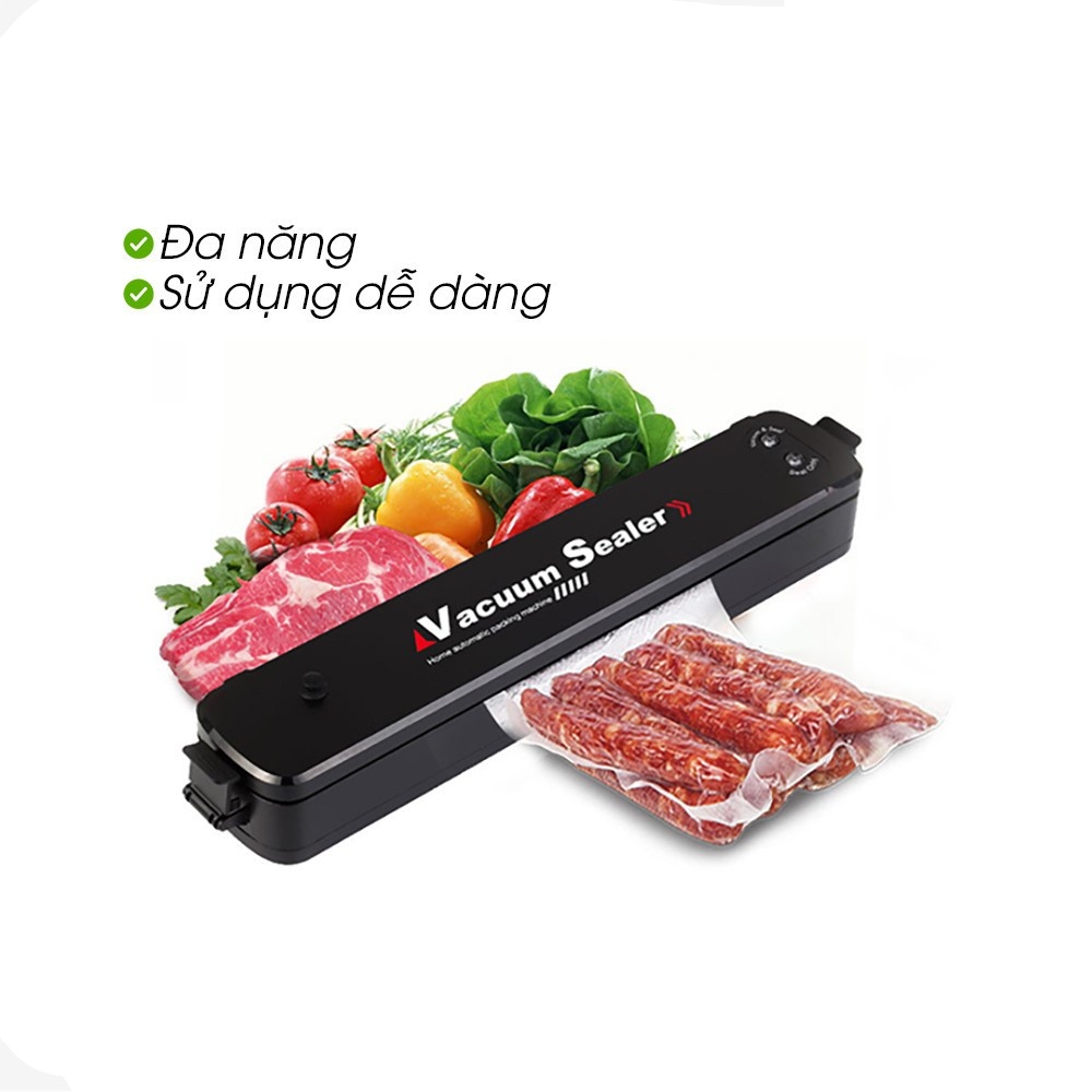 Máy hút chân không mini cho gia đình, hút chân không túi thực phẩm có hàn miệng Vacuum Sealer