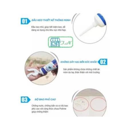 Tuýp keo vá tường La'Home đa năng 250g, Keo vá vết nứt tường, trầy xước, bong tróc, sạch vết bẩn