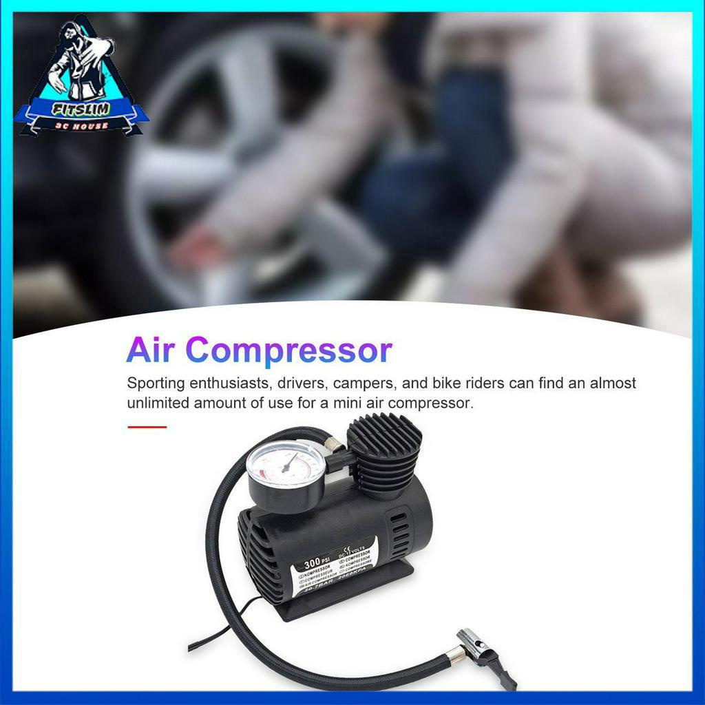 Máy bơm lốp xe hơi mini nén khí 12V