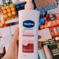 combo dưỡng vaseline 50x, vỉ alpha, dưỡng đêm vaseline 10x