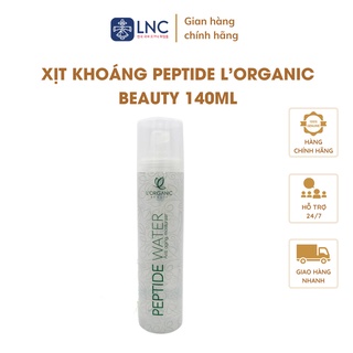 Xịt Khoáng Peptide L'Organic Beauty Dạng Xịt Giữ Make Up Cấp Ẩm Giảm Nếp Nhăn Thu Nhỏ Lỗ Chân Lông 140ml