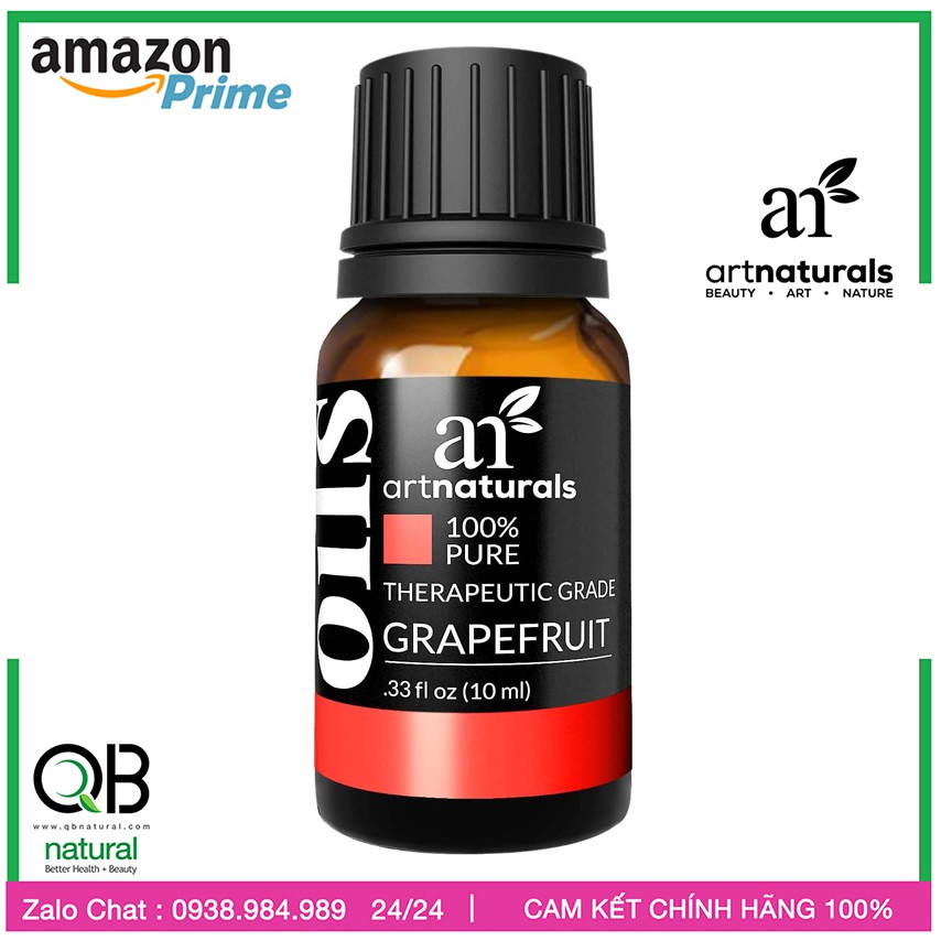 [Tinh dầu Bưởi artnaturals ] Tinh dầu Grapefruit Essential oil, Set 10ml, made in USA