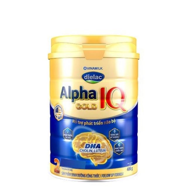 Sữa bột Alpha Gold IQ 2 400g Mẫu mới nhất