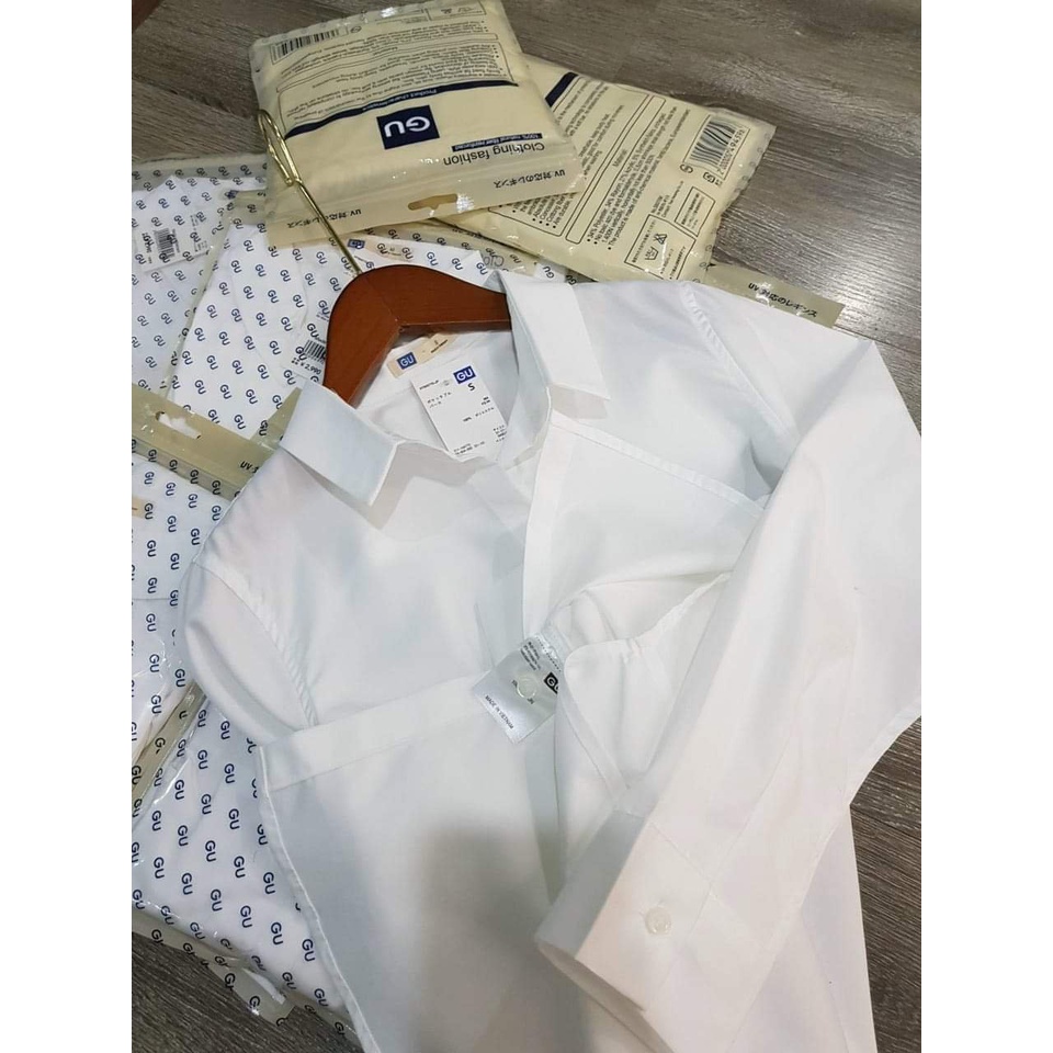 ÁO SƠ MI TRẮNG GU DÀI TAY BASIC